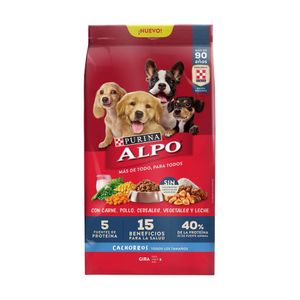 Comida para perro Alpo Cachorros con carne pollo cereales y vegetales x2kg