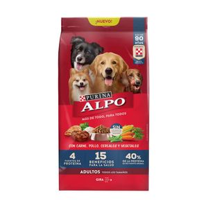 Comida para perro Alpo Adultos con carne pollo cereales y vegetales x2kg