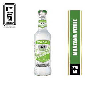 Cóctel Smirnoff Ice Green Apple botella x275ml