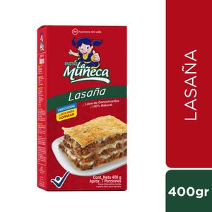 Pasta lasagna Pastas La Muñeca x400g