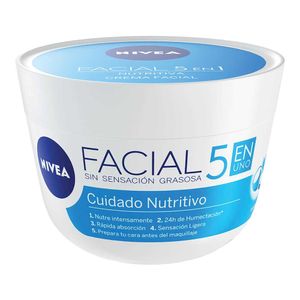 Crema Facial Nivea Hidratante Cuidado Nutritivo 5 En 1 x50ml