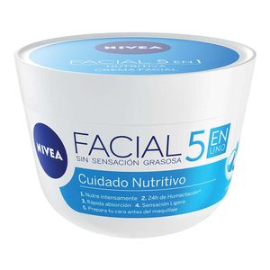 Crema Facial Nivea Hidratante Cuidado Nutritivo 5 En 1 x100ml