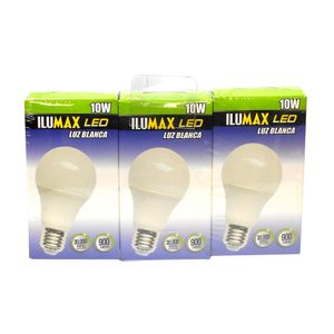 Bombillo LED Bulb 10W E27 30000H pack x 3 und Ilumax