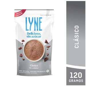 Chocolate Lyne polvo clásico sin azúcar x120g