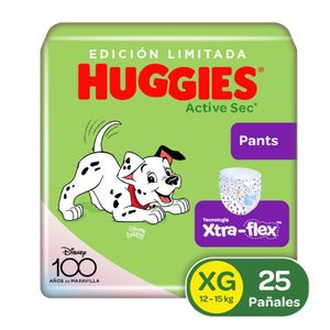 Pañales Huggies Active Sec Pants 4/XG Disney x25und