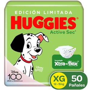 Pañales Huggies Active Sec 4/XG Disney x50und