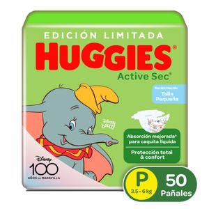 Pañales Huggies Active Sec 1/P Disney x50und