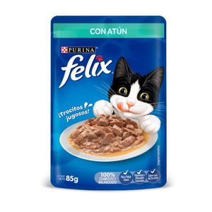 Alimento húmedo para gatos Felix atún en salsa x85g