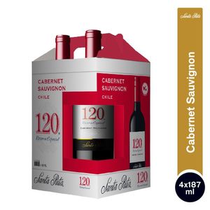 Vino Santa Rita 120 reserva especial cabernet sauvignon x4und x187ml c-u