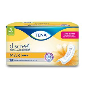 Toalla higiénica Tena Discreet maxi x10 unidades