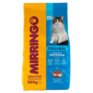 Alimento para gatos Mirringo original adultos x500g