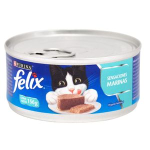 Alimento húmedo para gatos Felix sensaciones marinas en salsa x156g