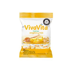 Caramelo Vivavita jengibre miel x25und x5g c/u