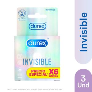 Condones Durex Invisible x6und