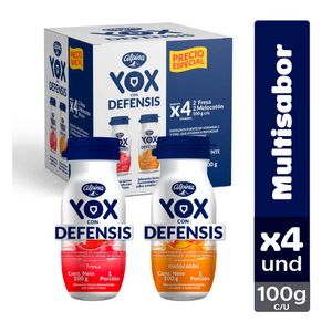 Alimento lácteo Yox Defensis surtido x4und x100g c-u