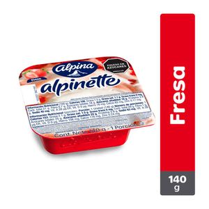 Alimento lácteo Alpinette fresa x140g