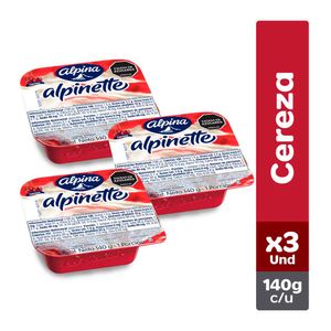 Alimento lácteo Alpinette cereza x3und x140g c-u