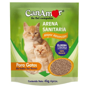 Arena Canamor sanitaria para gatos x4kg