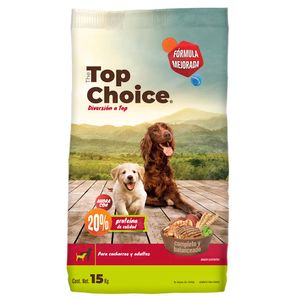 Alimento seco para perros The Top Choice multietapa x15kg