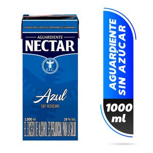 Aguardiente Nectar azul sin azúcar x 1000 ml