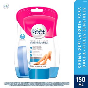 Crema depilatoria Veet ducha piel sensible x150ml