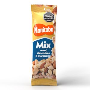 Mezcla Manitoba mix mani almendras marañones x40g