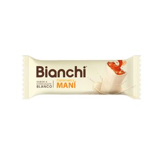 Chocolate Bianchi blanco barra caramelo maní x40g