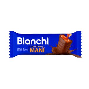 Chocolate Bianchi barra caramelo maní x40g