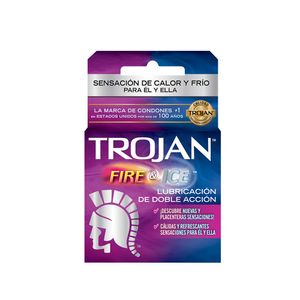 Condones Trojan fire & ice x3und