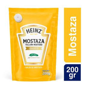 Salsa Heinz mostaza amarilla x200g