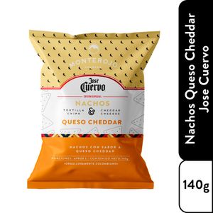 Nachos Monterojo queso cheddar jose cuervo x140g