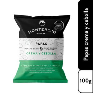 Papas Monterojo crema cebolla x100g