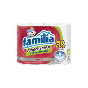 Papel higiénico Familia Acolchamax extra grande x 4 rollos