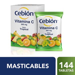 Tabletas Cebión masticables tropical x144und
