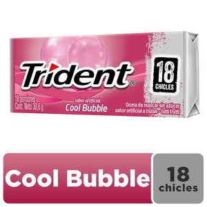 Chicle Trident Tutti Frutti sin azúcar x18 chicles