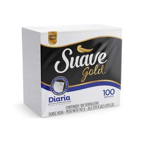 Servilletas Suave Gold Diaria x100und