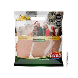 Cena compartir Berna pollo + pernil de cerdo + pavo x600g