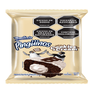 Pastelito Pingüinos galletas crema x 2 unidades x 80g
