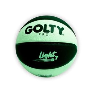 Balón de Baloncesto Pro Street Light Laminado No.7 Negro/Verde Golty