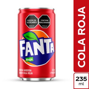 Gaseosa Fanta rojo lata x235ml