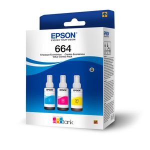 Botellas de tinta Epson kit x3und T664520-3P color