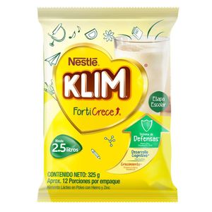 Alimento lácteo Klim Forticrece bolsa x325g