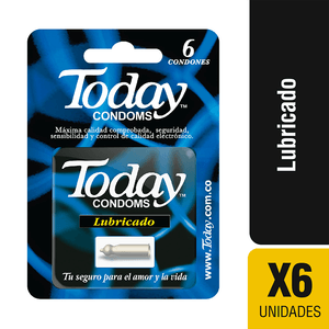 Condones Today lubricado x6Und