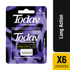 Condones Today Long Action x6Und