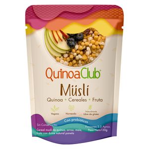 Cereal Quinoaclub musli quinua arroz maíz fruta x130g