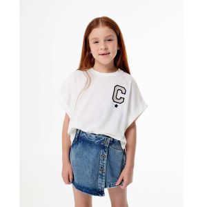 Falda Short Tiro Medio Kids Femenino Liniz Kd Gef