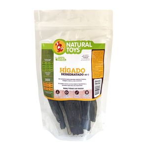 Snack Para Perro Natural Toys Hígado De Cerdo Deshidratado x80g