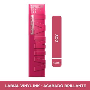 Labial Maybelline Superstay Vinyl Ink Coy x4ml