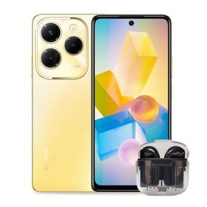 Celular Infinix Hot 40 Pro 6.78" 256GB Dorado + Audífono TWS