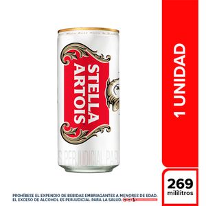 Cerveza Stella Artois Lata x269ml